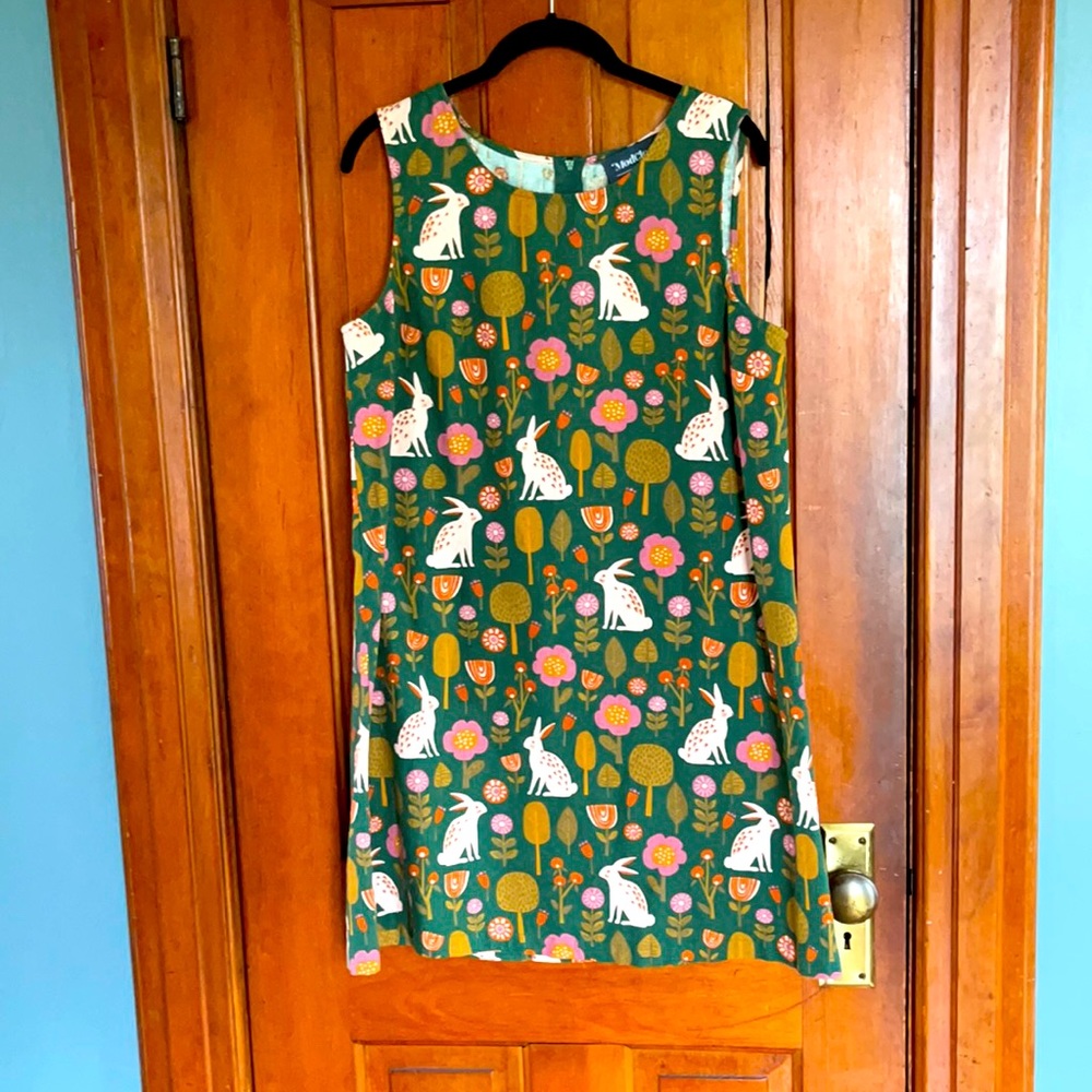 ModCloth bunny print sleeveless summer dress